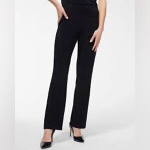 Chico's Classic Black Straight Leg Pull on Slacks size 3 or XL Short